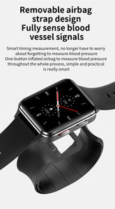 S6 Smart Watch Body Temperature Air Pump Bag Type True Blood Pressure Test Blood Oxygen Heart Rate Smartwatch For Men Women