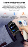 S6 Smart Watch Body Temperature Air Pump Bag Type True Blood Pressure Test Blood Oxygen Heart Rate Smartwatch For Men Women