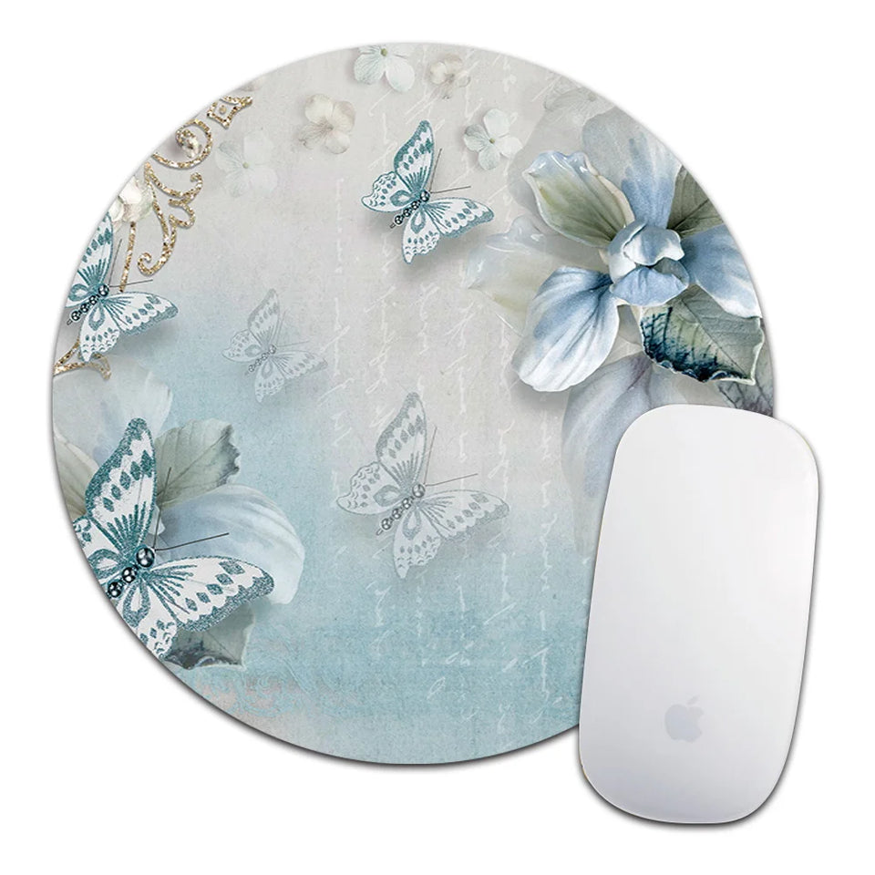 Butterfly Gaming Mouse Pad Leather Waterproof Computer MousePad Mice Mat for Laptop OFFICE Computer Tablet PC Mause Carpet Mat