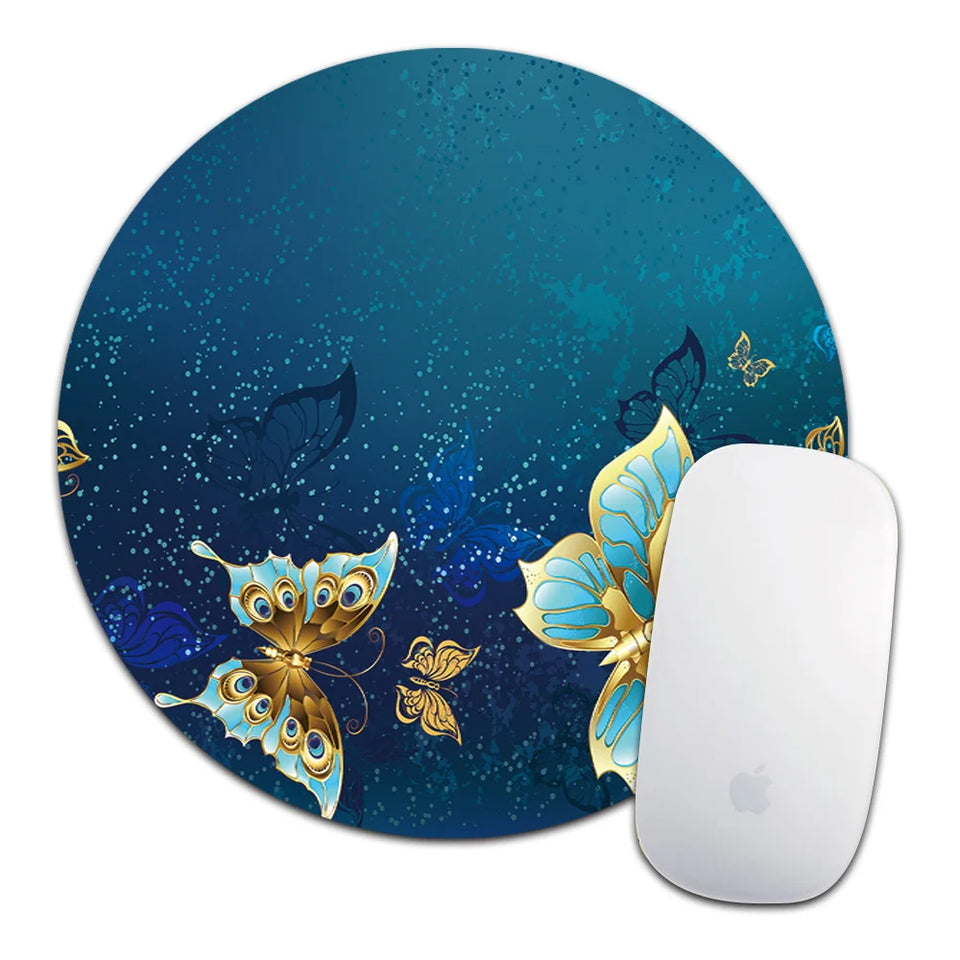 Butterfly Gaming Mouse Pad Leather Waterproof Computer MousePad Mice Mat for Laptop OFFICE Computer Tablet PC Mause Carpet Mat