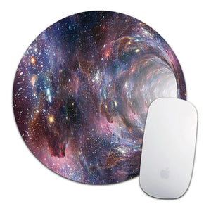 Round Mouse Pad Soft Mat Desktop Non-slip Pu Leather Mouse Pad Round Desk Gamer Gaming Mat for PC Laptop