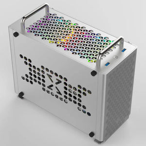 ZZAW Braveman B2  Mini ITX Case Micro Desktop PC  Aluminum Alloy Chassis 2021  with DIY Installing for Gaming and Home Use