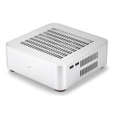 RGEEK L65S All Aluminum Chassis Mini HTPC Case Mini ITX Cases Computer Gaming PC Desktop Case with 8Pin Power Supply Pico PSU