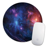 Round Mouse Pad Soft Mat Desktop Non-slip Pu Leather Mouse Pad Round Desk Gamer Gaming Mat for PC Laptop