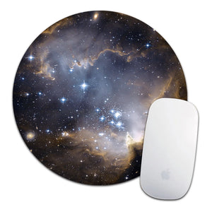 Round Mouse Pad Soft Mat Desktop Non-slip Pu Leather Mouse Pad Round Desk Gamer Gaming Mat for PC Laptop