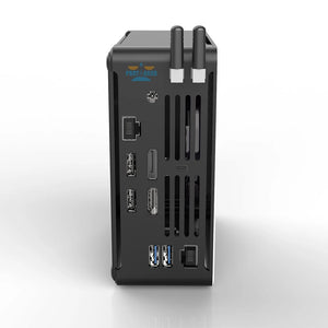 Newest Mini PC Intel I9-10880H I7-8750H 2*DDR4 2*M.2 PCIE+1*2.5''SATA Graphics 630 Gaming Silence PC HDMI DP AC WiFi BT