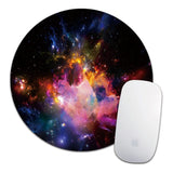 Round Mouse Pad Soft Mat Desktop Non-slip Pu Leather Mouse Pad Round Desk Gamer Gaming Mat for PC Laptop