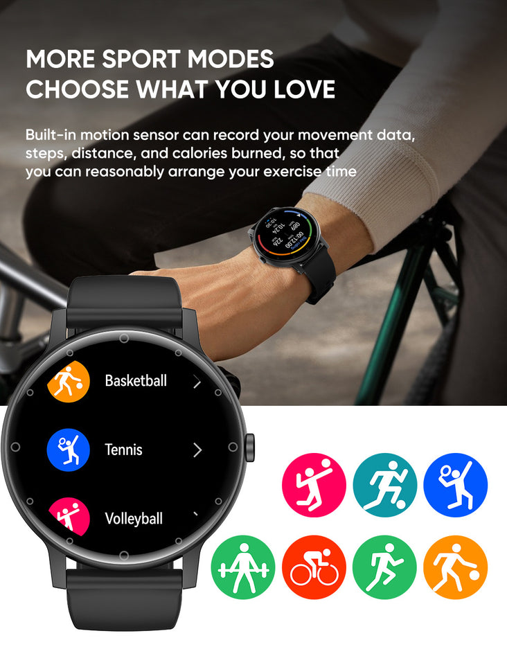 S88 Smart Watch Blood Glucose Bluetooth Call Heart Rate Blood Pressure Sleep Monitoring Message Reminder Sports Smart Bracelet