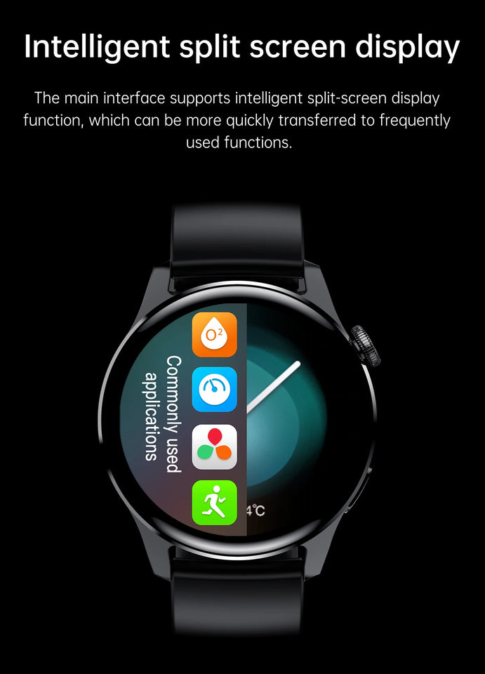 for Xiaomi Poco X5 Pro Redmi Note12 Smart Watch Bluetooth Call With Body Temperature Full Touch Fitness Tracker Sport Smartwatch