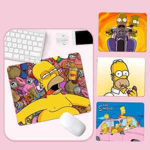 Disney Simpsons Mousepad Custom Skin Desktop Desk Mat Kawaii Gaming Accessories Students Writing Pad Padmouse Desk Play Mats