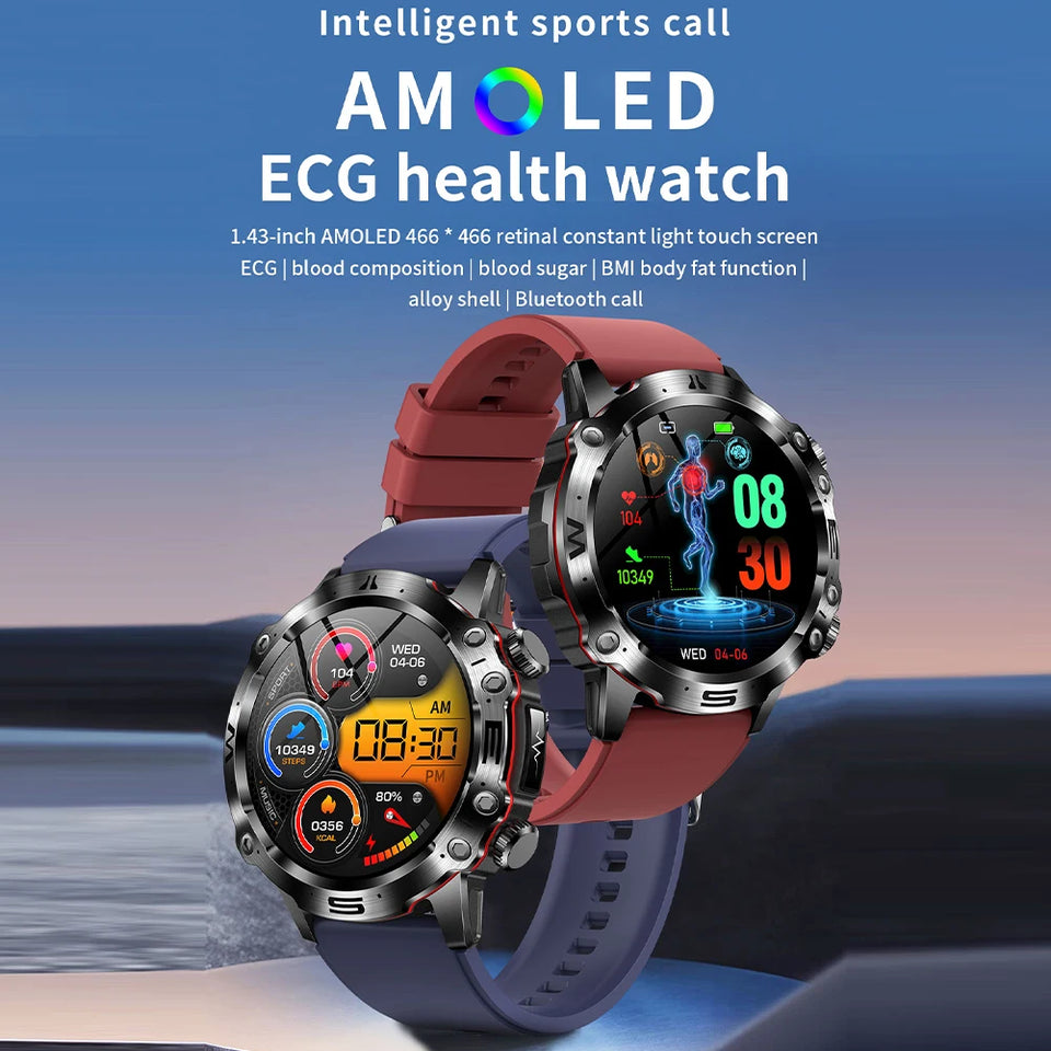 ET482 Smart Watch Touch Screen Smart Watches Answer/Make Call Tracker Blood Pressure Heart Rate Monitoring Fitness Smart Watch