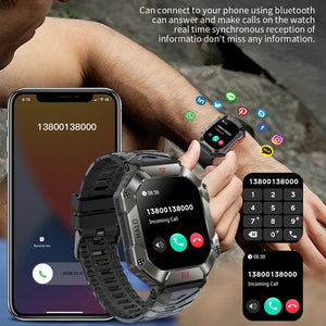 Smart Watch Altitude Compass Bluetooth Calls Fitness Tracker Fashion Outdoor Sports Watches for Android IOS Xiaomi KR80