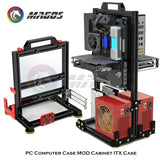 Pc Cabinet Gaming Case Handle Portable ITX Gamer MOD Case Full Aluminum Supoort Video Card Vertical Mounting Water Cooling MOD