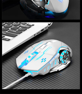 AULA S20 Professional Gaming Mouse 2400 DPI Adjustable USB Wired Backlit Ergonomic Optical LED Mouse for Computer Laptop PC