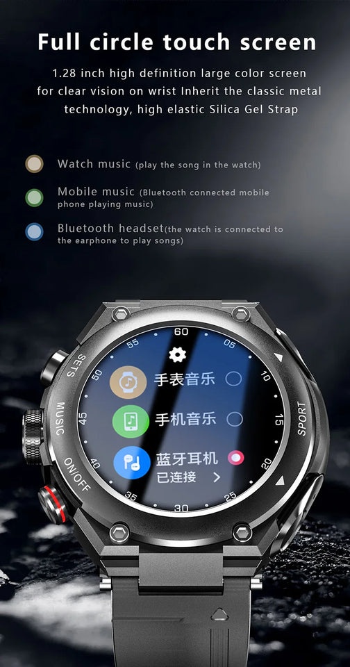 Latest Customization T92 Bluetooths Headset Series 8 Ultra Smart Watch Ip68 Waterproof Round Display Screen Touch Smart Watch