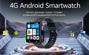 New S998 4G Smart Watch Android 11.0 OS 2.64inch Large Screen 24h Continuous Heart Rate Sleep Monitor Game Waterproof Smartwatch