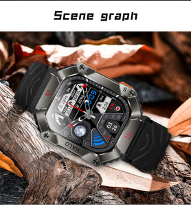 Smart Watch Altitude Compass Bluetooth Calls Fitness Tracker Fashion Outdoor Sports Watches for Android IOS Xiaomi KR80