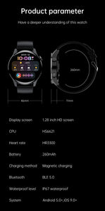 for Xiaomi Poco X5 Pro Redmi Note12 Smart Watch Bluetooth Call With Body Temperature Full Touch Fitness Tracker Sport Smartwatch