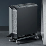 Steel Computer Tower Stand with Locking Rolling Caster Wheeled Dolly PC Stand PC Cart for Most Computer Tower Gaming PC ATX Case