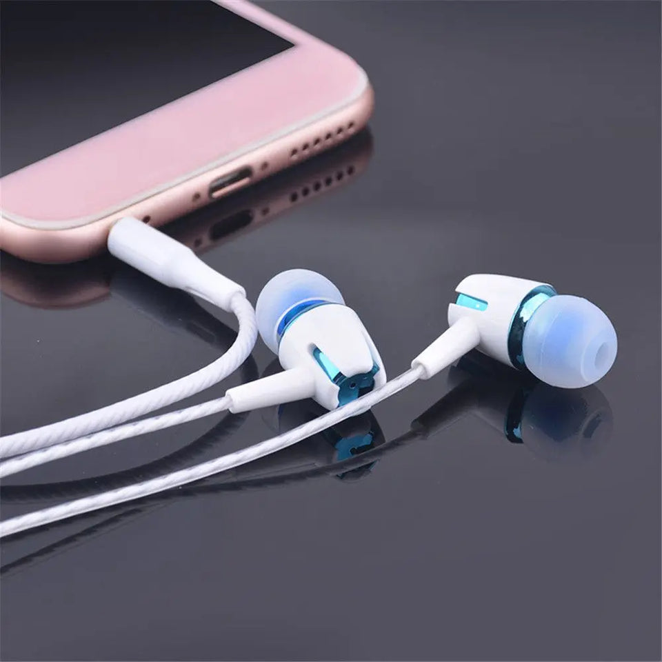 Earphones 3.5mm Sport In-Ear 1.2m Wired Control Sport Headset Wired Headphones For Huawei Honor Smartphone With Microphone