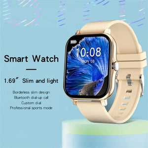 GT20 Smart Watch Heart Rate Sleep Blood Pressure Monitor Watch 1.69 Color Screen IP67 Waterproof Fitness Tracker for Android Ios