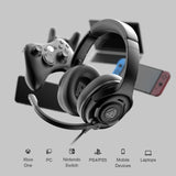 EKSA E4 Wired Headset Gamer 3.5mm Stereo Gaming Headphones for PC/PS4/PS5/Xbox one with Microphone Superlight Over-ear Earphones