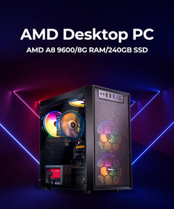 Game Desktop Host Core I3 i5 i7 i9 8G RAM 120GB 256GB 512GB SSD Power Supply PC Gaming Desktop Computer with Graphic car