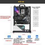 Modding EATX Open PC Case Frame ITX MATX ATX Gamers Cabinet DIY Water Cooler Desktop Computer Aluminum Creative Tower Gaming