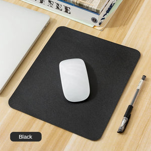 Small PU Mouse Pad Non-Slip Gaming Mat Desktop Leather Waterproof Anti-Scratch Mousepad For Computer PC Laptop Accessories