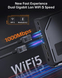 S1 Mini PC Desktop Gaming Windows 11 Intel 12th Alder Lake N100 DDR4 16GB WiFi 5 Dual LAN Support M.2 SATA Dual Sreens Computer