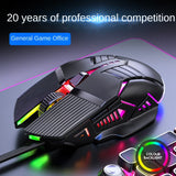 Professional USB Wired Gaming Mouse 6 Button 3200DPI LED Optical Computer Mouse Game Mice Silent Mouse Mause For PC laptop Gamer