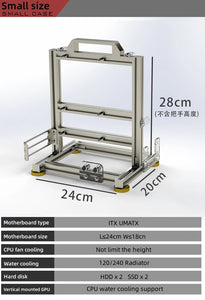 ITX UMATX MATX ATX EATX Gamer Cabinet MOD Desktop PC Open Frame Case Computer Gaming Chassis Vertical Personality DIY