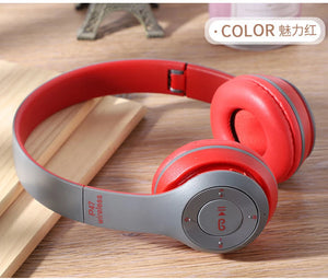 Wireless Foldable Headset Noise Cancelling Bluetooth Headphones Stereo Gaming Headband Earphone with Mic for Xiaomi Cell Tablet