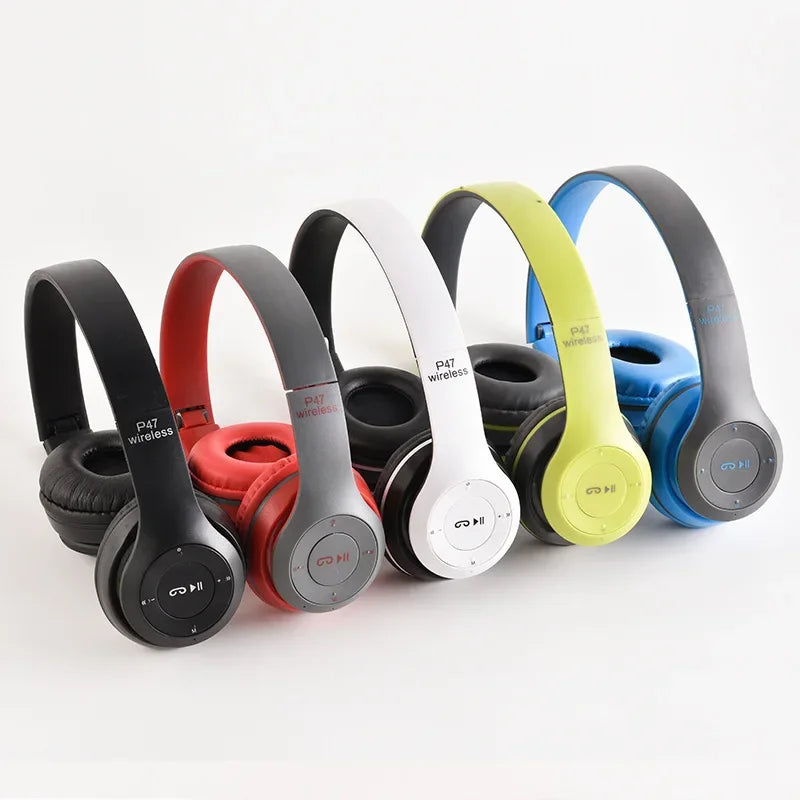 Bluetooth 5.0 Wireless Headphone Foldable HIFI Stereo Bass Earphone Kid Girl Helmet Gift With Mic USB Adaptor For iPhone TV Game