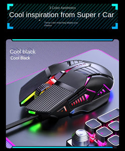 Professional USB Wired Gaming Mouse 6 Button 3200DPI LED Optical Computer Mouse Game Mice Silent Mouse Mause For PC laptop Gamer