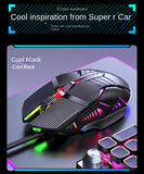 Professional USB Wired Gaming Mouse 6 Button 3200DPI LED Optical Computer Mouse Game Mice Silent Mouse Mause For PC laptop Gamer