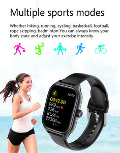 Smart Watch 2024 Android Gift Bluetooth Call Smartwatch Touch Dial Music Fitness Tracker Sports Watches