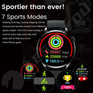 Gt5 Smart Watch Bluetooth Call Heart Rate Motion Information Reminding Custom Dial Bluetooth Call Nfc Smartwatch Apple Watch