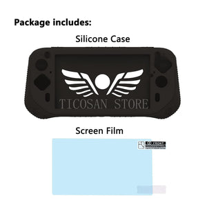 Silicone Protective Cover Case  and  2PCS Screen Film Protector  for Logitech G Cloud Gaming Console Accessories