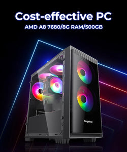 Game Desktop Host Core I3 i5 i7 i9 8G RAM 120GB 256GB 512GB SSD Power Supply PC Gaming Desktop Computer with Graphic car