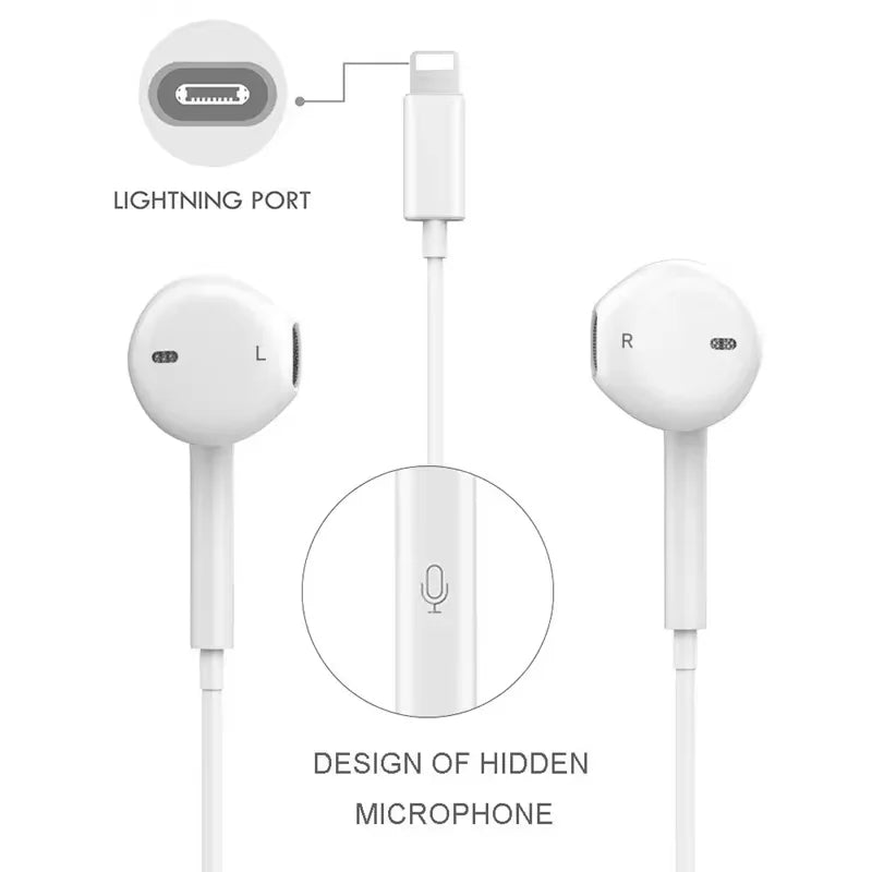 Apple original wired earphones showcase excellent sound quality and native support charm, as well as adaptability advantages