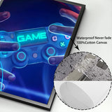 Modern Gamer Game Player's Esports Room Wall Art Decoration Painting Game Handle Controller Canvas Posters Game Mural (No Frame)