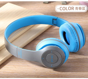 Wireless Foldable Headset Noise Cancelling Bluetooth Headphones Stereo Gaming Headband Earphone with Mic for Xiaomi Cell Tablet