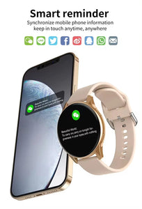 T2 Pro Smart Watch Round Screen Women Smartwatch Bluetooth Call Message Reminder Heart Rate Sleep Tracker Men Sport Wristwatch