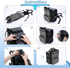 Desktop Gaming Computer PC Carrying Case Travel Storage Carrying Bag, Computer Main Processor Case and Monitor