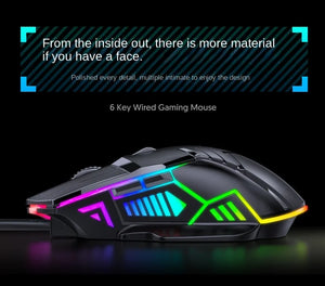 Professional USB Wired Gaming Mouse 6 Button 3200DPI LED Optical Computer Mouse Game Mice Silent Mouse Mause For PC laptop Gamer