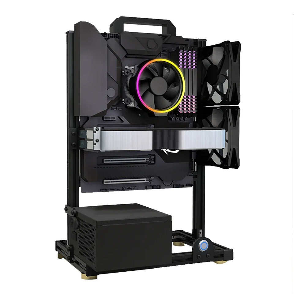 Modding EATX Open PC Case Frame ITX MATX ATX Gamers Cabinet DIY Water Cooler Desktop Computer Aluminum Creative Tower Gaming