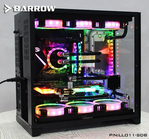 Barrow Distroplate for Lian Li PC-O11 Dynamic Case LLO11-SDB V1 Water Cooling System for PC Gaming 5V 3PIN ARGB Waterway Board