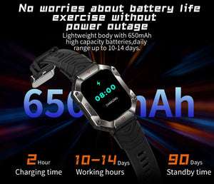 Smart Watch Altitude Compass Bluetooth Calls Fitness Tracker Fashion Outdoor Sports Watches for Android IOS Xiaomi KR80