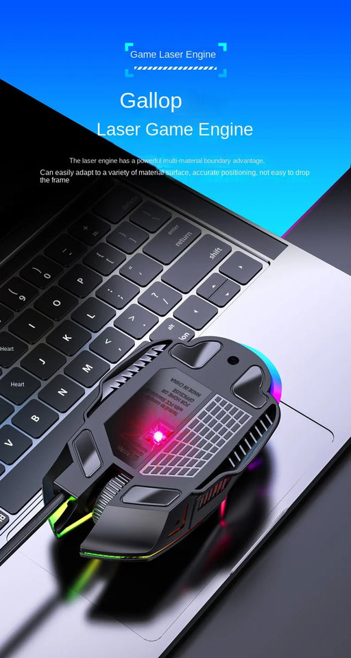 Professional USB Wired Gaming Mouse 6 Button 3200DPI LED Optical Computer Mouse Game Mice Silent Mouse Mause For PC laptop Gamer